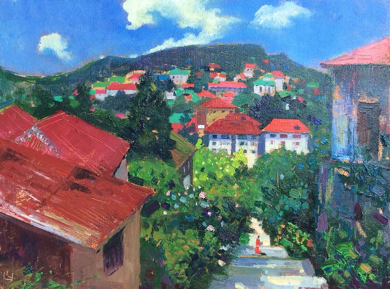 写生|周章科2015年夏季庐山写生油画作品欣赏(图ZNDk2Mzk3MzI=) - 绘画 - 站酷设计师周章科原创素材 - 站酷ZCOOL