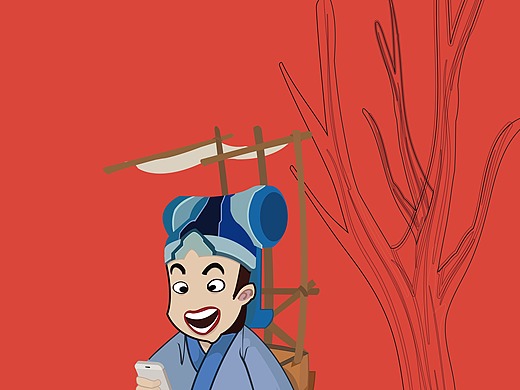 掌阅app平面-海报1年前系列插画插画-创作习作1年前插画海报平面-海报