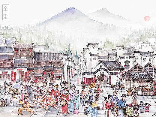 《画匣子》——春节集市