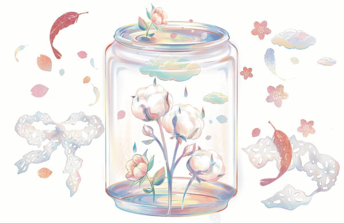 玻璃里的梦幻小世界（图ZMjY4ODI4NTY4） - 商业插画 - 站酷设计师纸纸酱原创素材 - 站酷ZCOOL