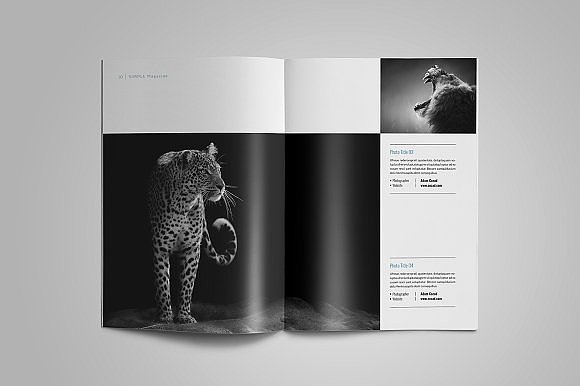 28页多功能简单杂志画册模板