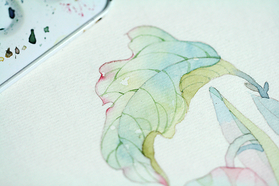 清凉~水彩教程书交稿啦（图ZODAxMjA0NDg=） - 商业插画 - 站酷设计师Mrs_Candy田原创素材 - 站酷ZCOOL