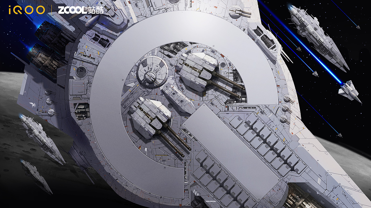 iQOO创作大赛 强悍级 行驶在银河航道（图ZMjUyMjQ4OTUy） - 海报 - 站酷设计师鳢天原创素材 - 站酷ZCOOL