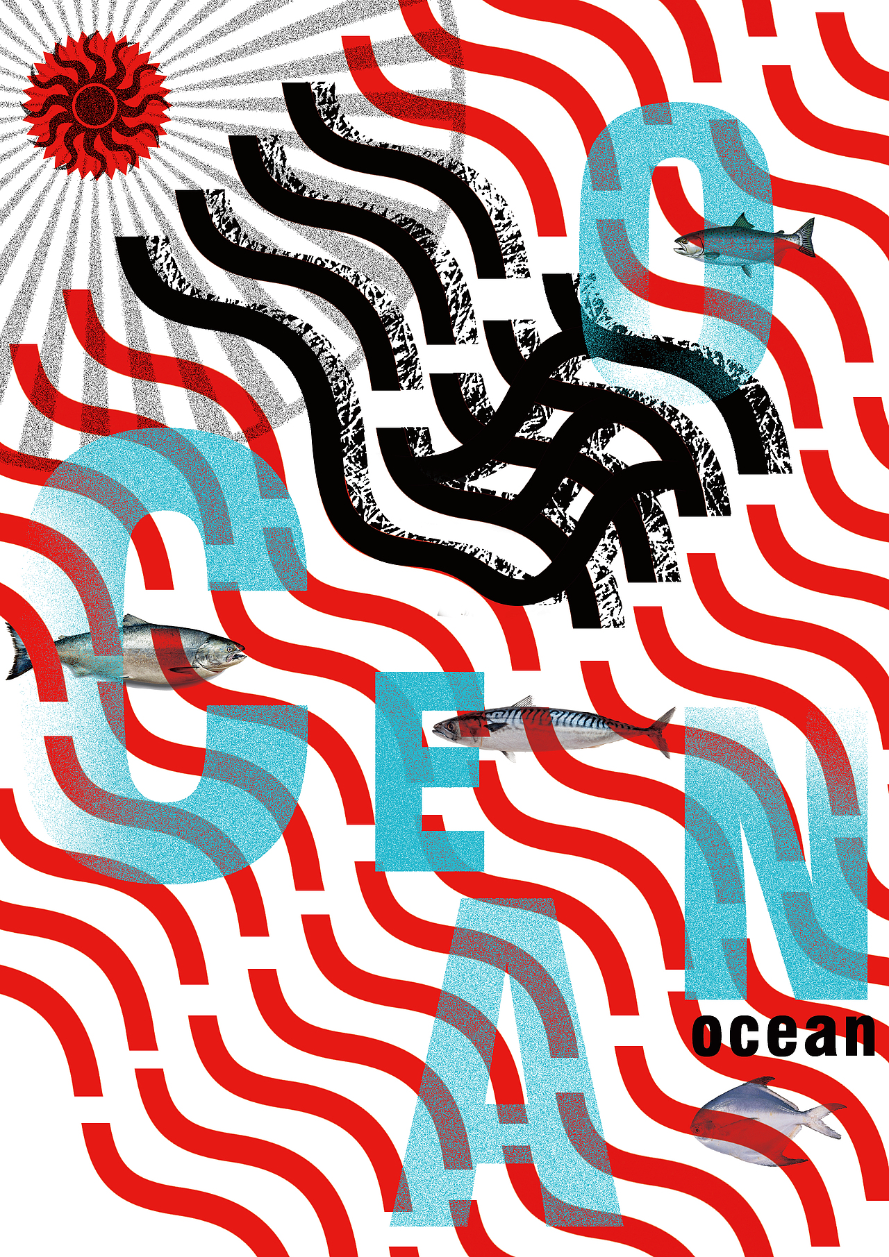 最初版的配色,显然白色背景色彩的视觉冲击力要弱很多。