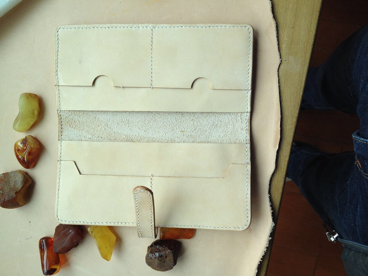 长短款植鞣革原色钱夹 多色可选