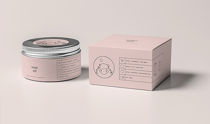 SHIZEN化妆品包装设计（图ZNjc3MDY5NTI=） - 包装 - 站酷设计师Hoiden原创素材 - 站酷ZCOOL