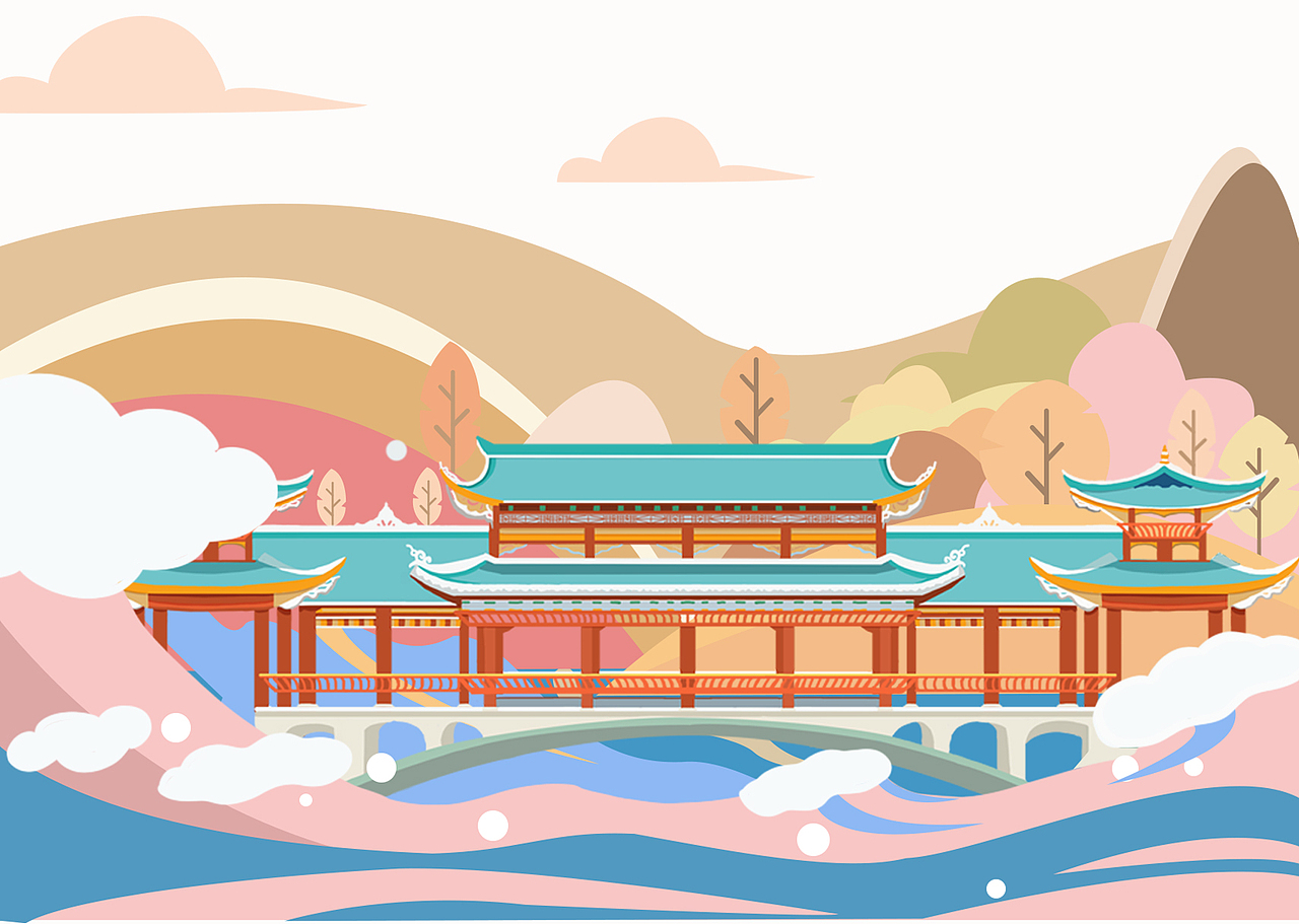 西江千户苗寨系列插画二