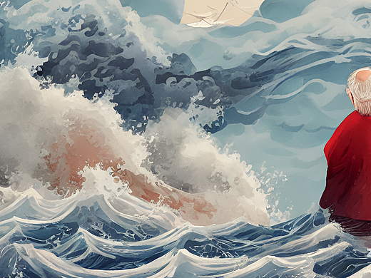 #AI创作实验室#老人与海（个人主页-ZNjI2NjE5MjQ=） - AI作品 - 站酷设计师一只瓢虫原创素材 - 站酷ZCOOL