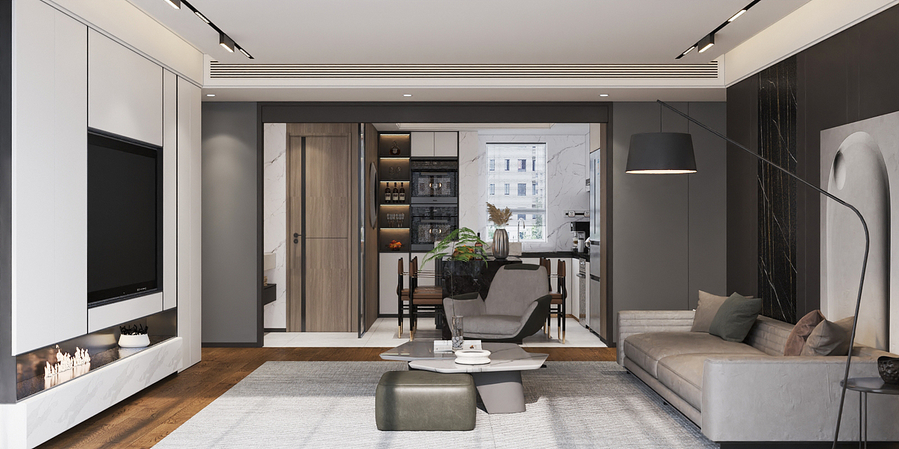 沈阳华发中东首府166现代风格样板间