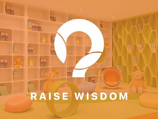 RAISE WISDOM-睿思维德幼儿园标志设计