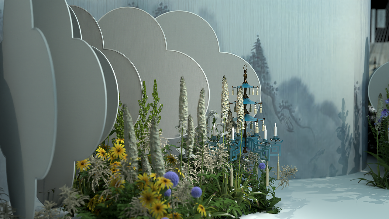 婚礼3d效果图（图ZMzAyNzMxMTI4） - 舞台美术 - 站酷设计师情愫year123原创素材 - 站酷ZCOOL