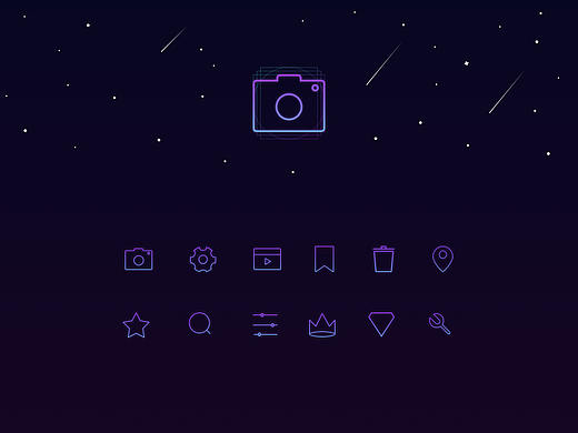 一组渐变色icon[附sketch源文件]