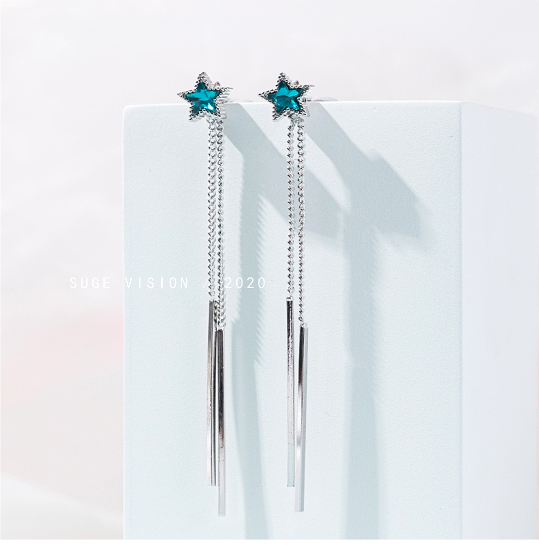 耳环|耳坠|长苏流耳钉