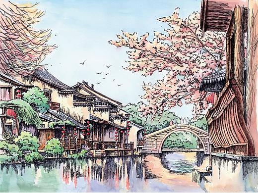 烟雨江南，如水西塘