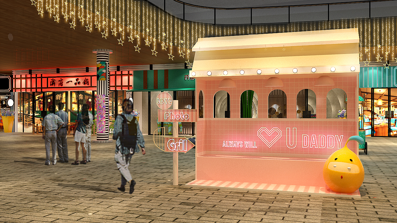 商业街氛围包装|三水坊（图ZMTI1OTEzNTMy） - 其他空间 - 站酷设计师Kirua_y原创素材 - 站酷ZCOOL