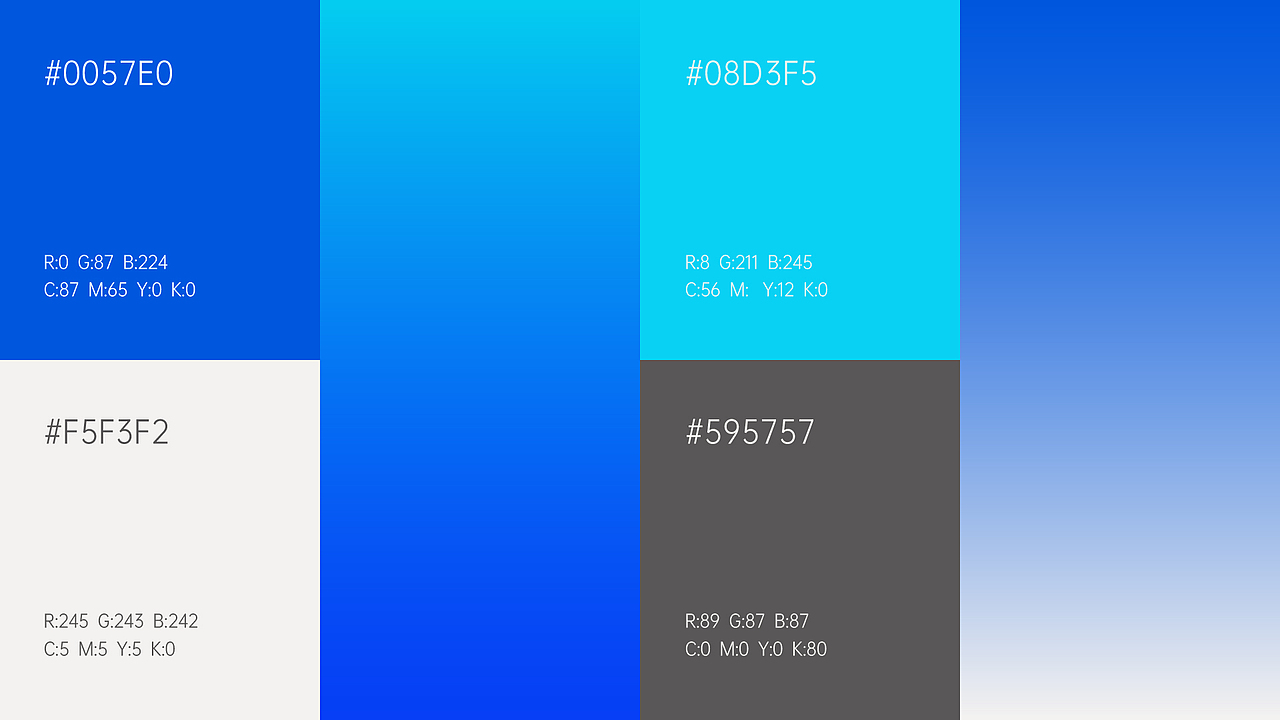 蓝色: 代表专业、信任和稳定,体现公司技术的成熟度和可靠性。
青色: 代表创新、进步和活力,体现公司不断追求技术突破和创新发展的精神。
