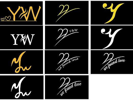 YW字母LOGO设计