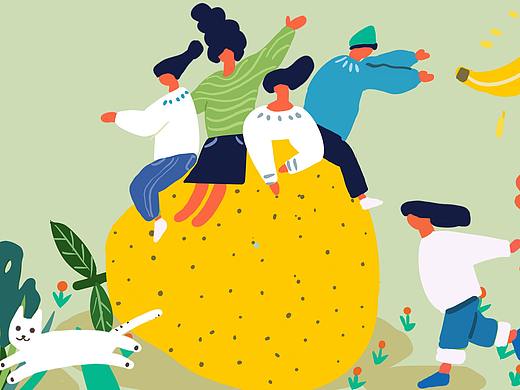 幼儿园壁画可爱扁平风（个人主页-ZNDc3NjkxMjA=） - 艺术插画 - 站酷设计师珍Joe原创素材 - 站酷ZCOOL