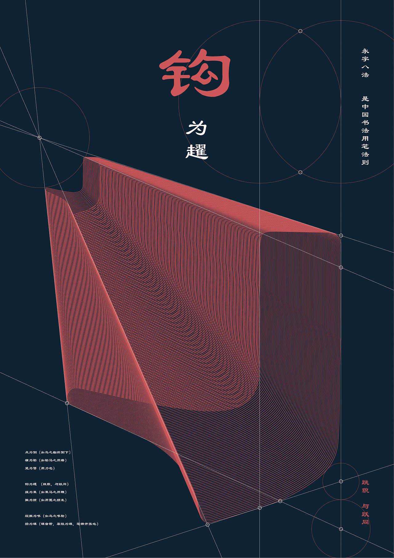 文创海报-永字八法|平面|海报|孟离 - 原创作品 - 站酷 (zcool)