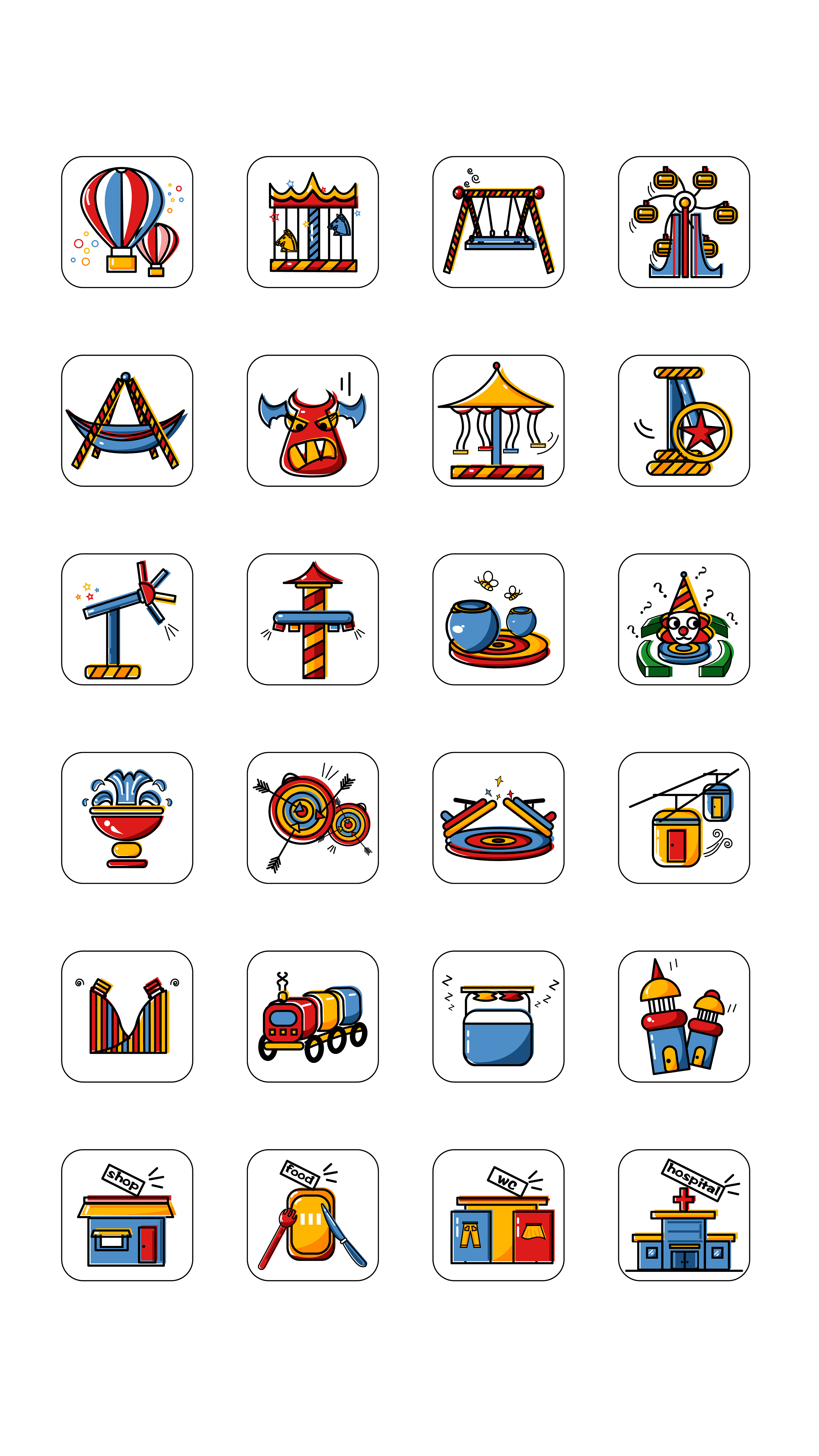 游乐场icon|ui|图标|赤荼_原创作品-站酷zcool