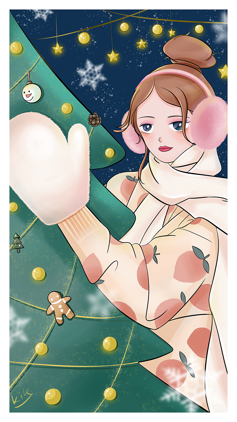 12月寒冬插画纪