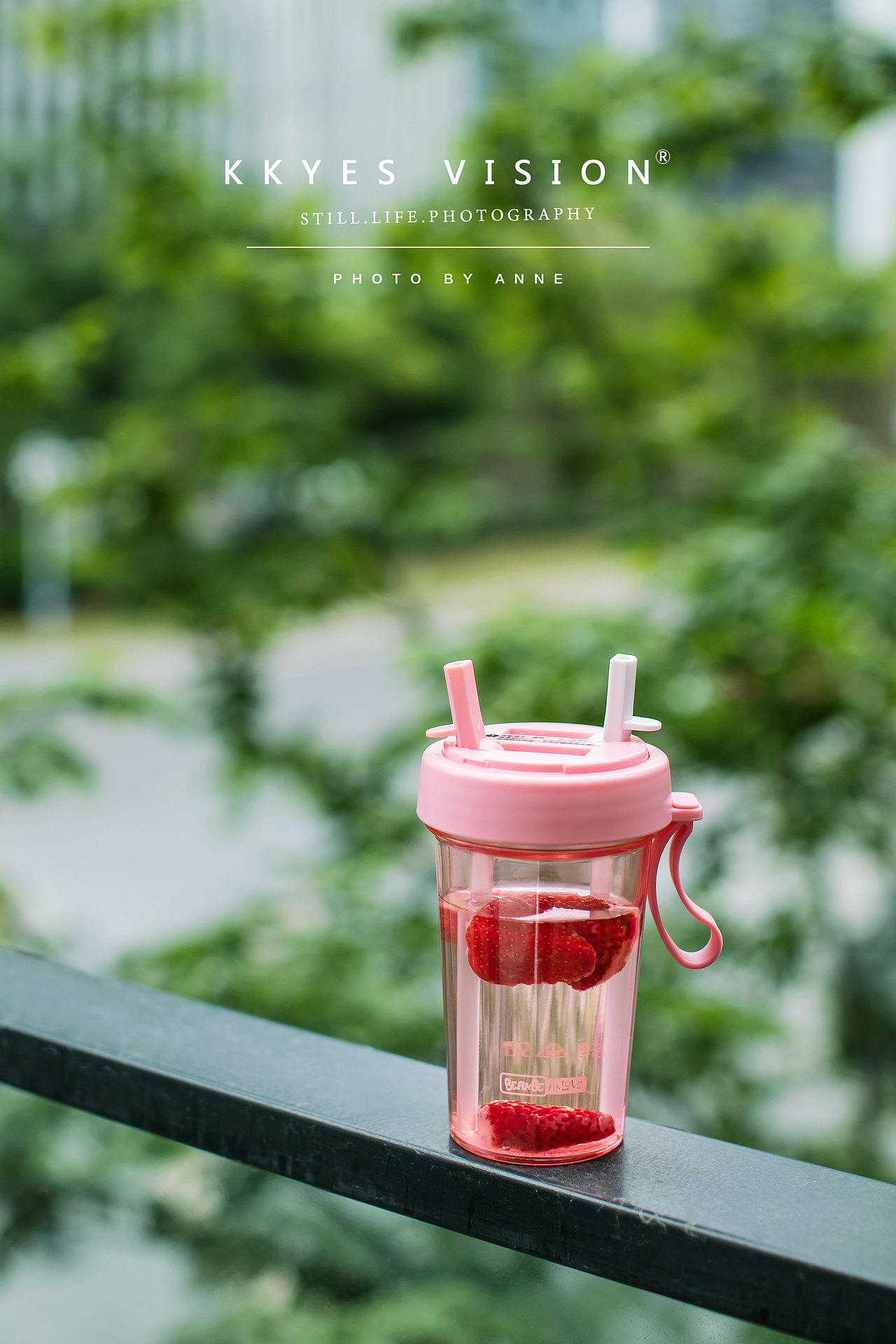 少女心双饮塑料水杯 抖音网红款 