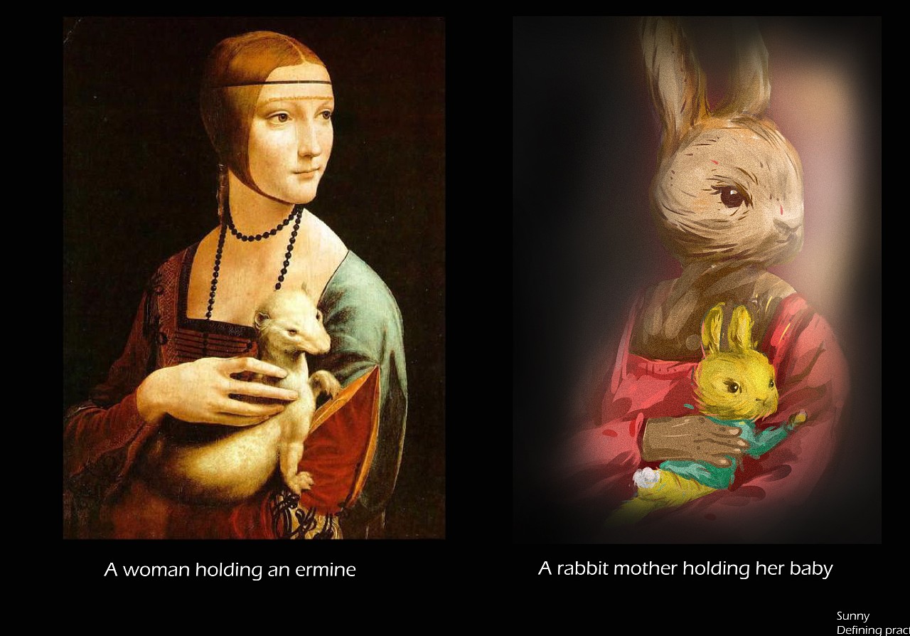 达芬奇作品的REMAKE-彼得兔（图ZMTI1NjQwMzc2） - 创作习作 - 站酷设计师SUNNY张骞文原创素材 - 站酷ZCOOL