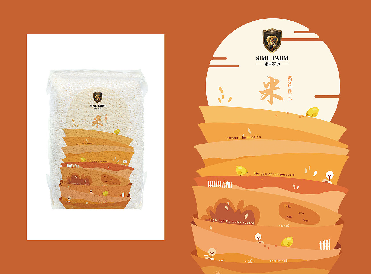 农产品大米包装设计（图ZMjExOTk3MDk2） - 包装 - 站酷设计师艺艺要开心原创素材 - 站酷ZCOOL