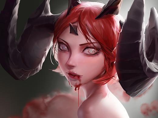 F-小恶魔女（个人主页-ZNDUwMDA3NDg=） - 游戏原画 - 站酷设计师L高凡原创素材 - 站酷ZCOOL