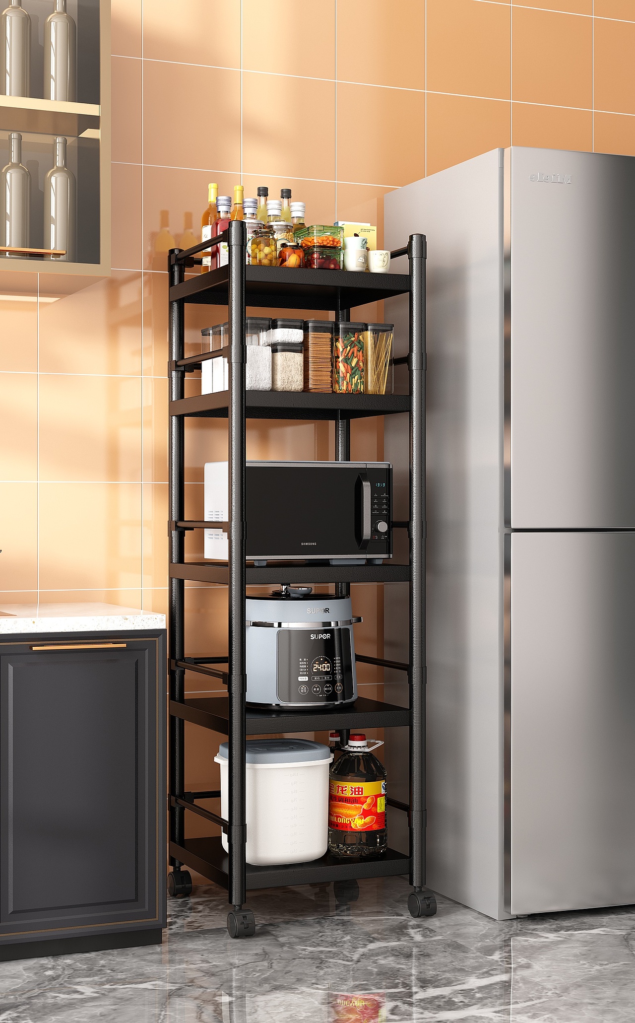 《荼蘼》厨房置物架