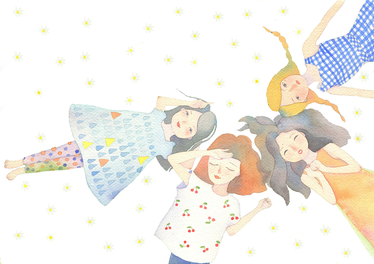 永远的闺蜜|插画|商业插画|耳咚玲 - 原创作品 - 站酷 (zcool)