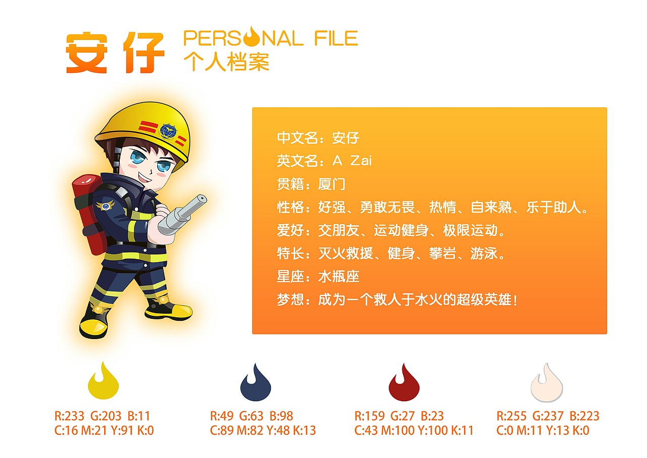 厦门微型消防站卡通形象IP