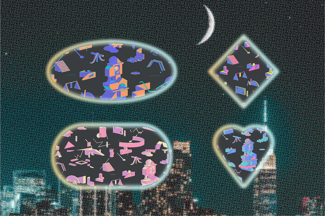 客稿(私稿)关于孤独:插画设计 / 配色设计