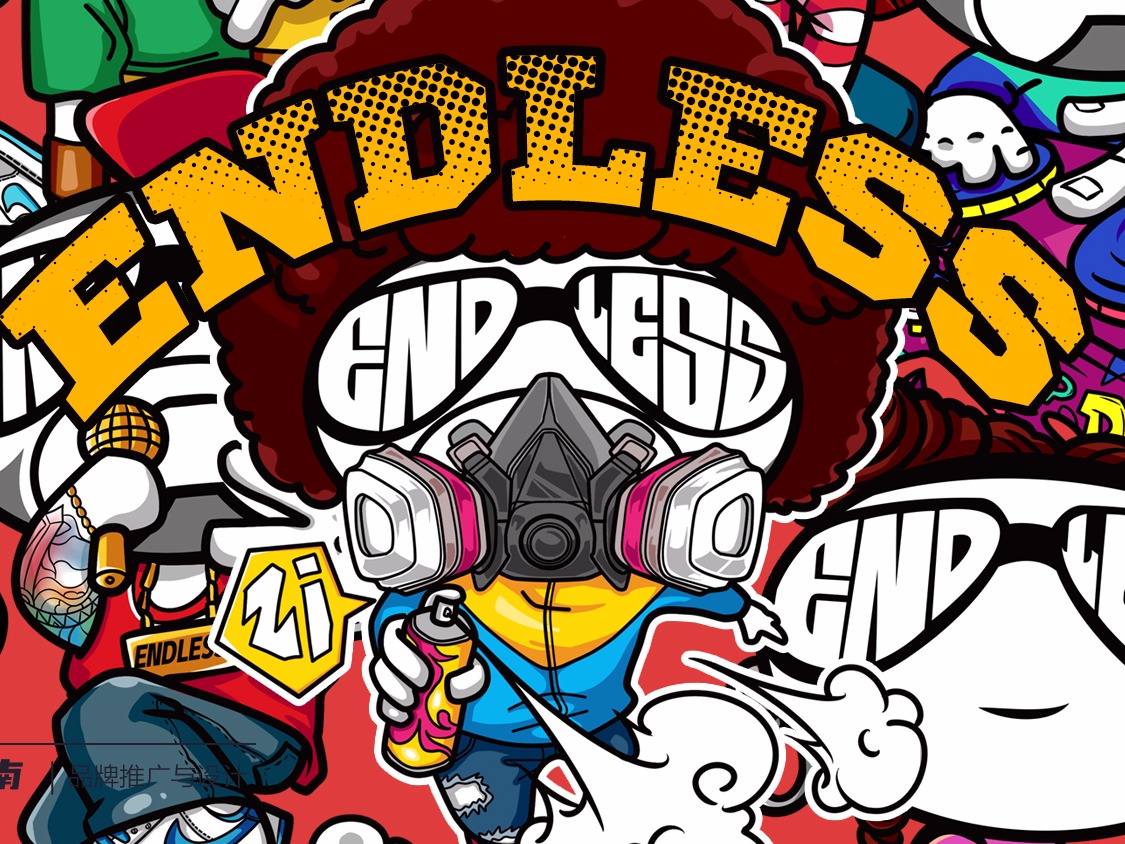 ENDLESS 新年伊始 卡通人物_画画的黑胖子-站酷ZCOOL