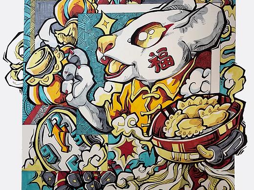 鼠#装饰画#鲁美装饰画#艺考设计#考研设计