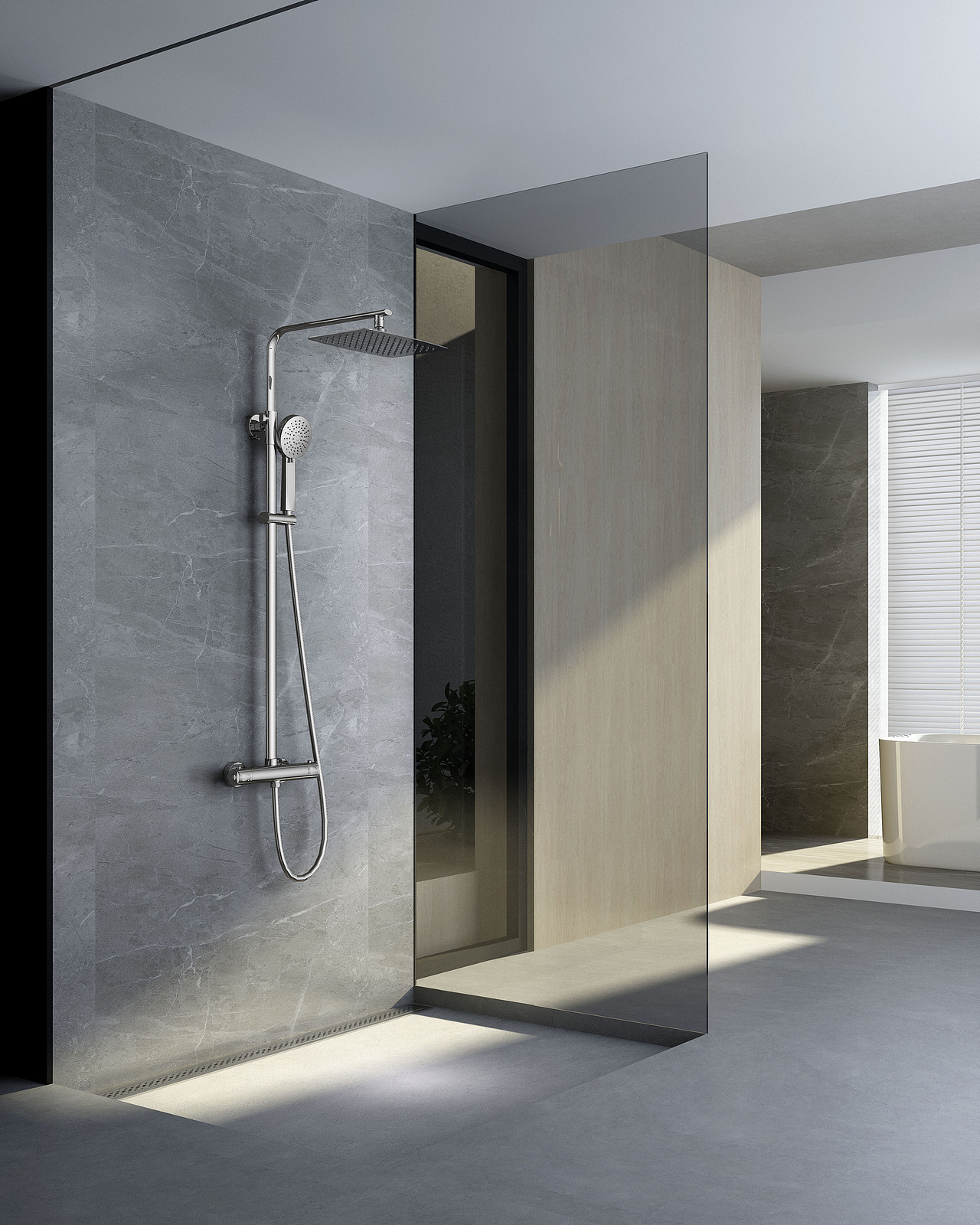 淋浴场景效果图