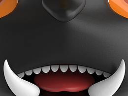 2019-10产品建模渲染周练-一起来抓妖金花狮 