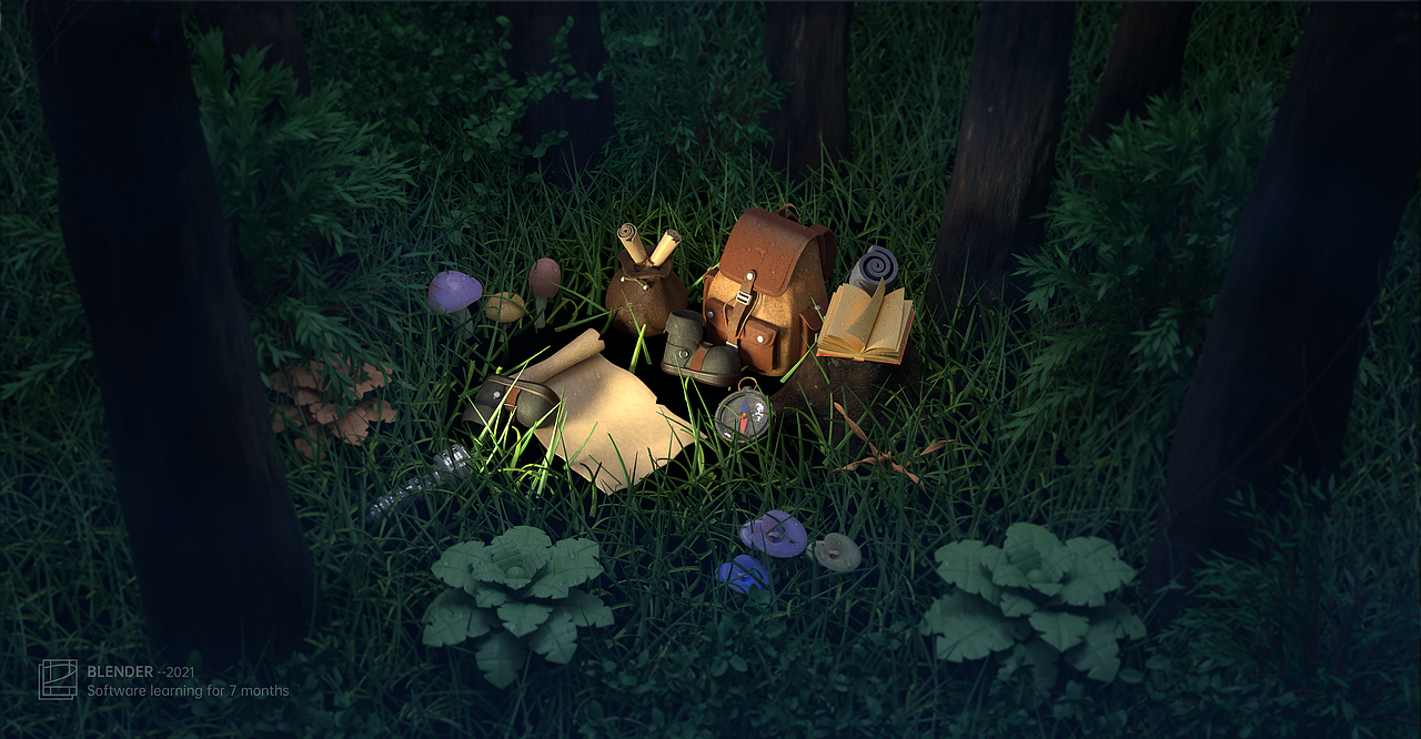 Blender-三维场景建模（图ZMjgzNzIyNTA4） - 场景 - 站酷设计师蒸不熟的馒头原创素材 - 站酷ZCOOL