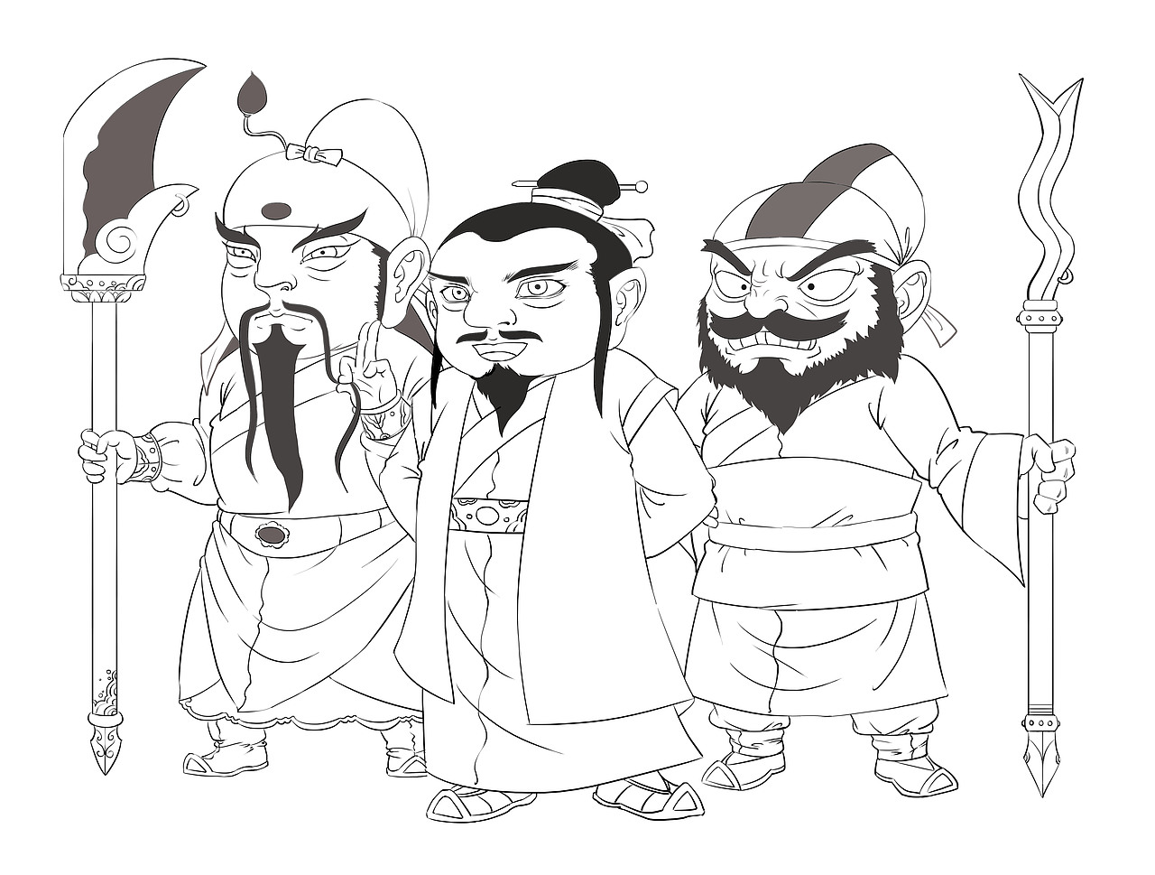 Q版古風(fēng)（圖ZMjA4ODM1ODY0） - 兒童插畫(huà) - 站酷設(shè)計(jì)師曾經(jīng)癡狂少年時(shí)原創(chuàng)素材 - 站酷ZCOOL