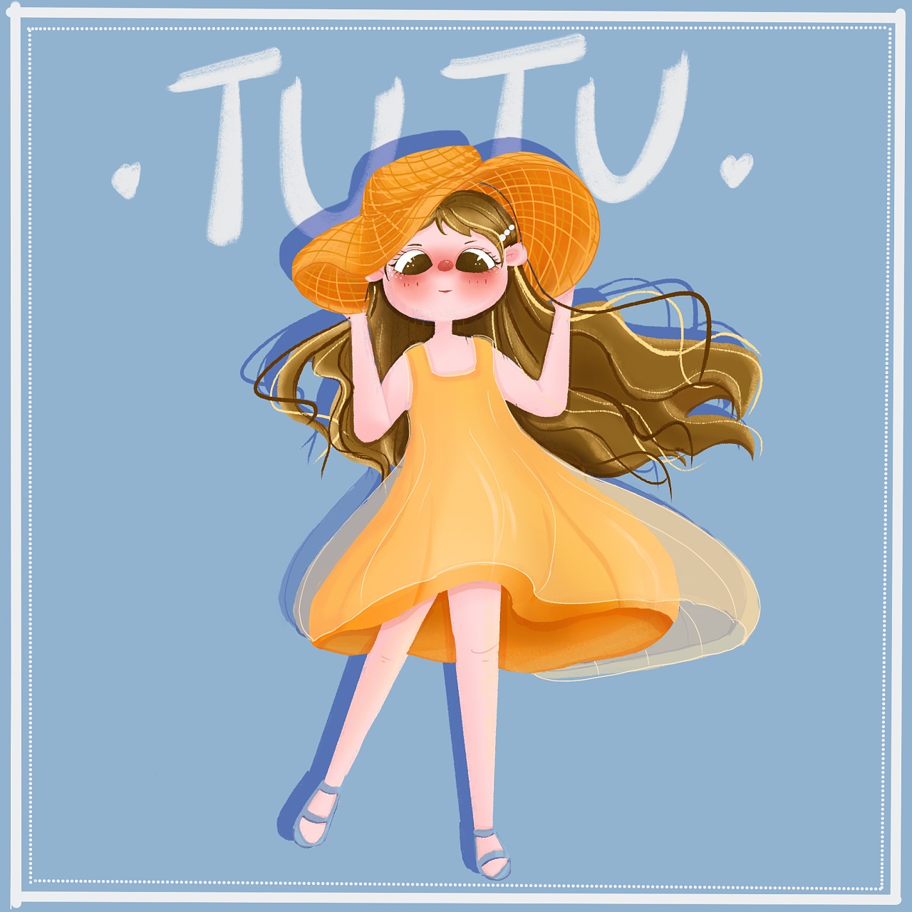 原创人物系列插画———-女孩