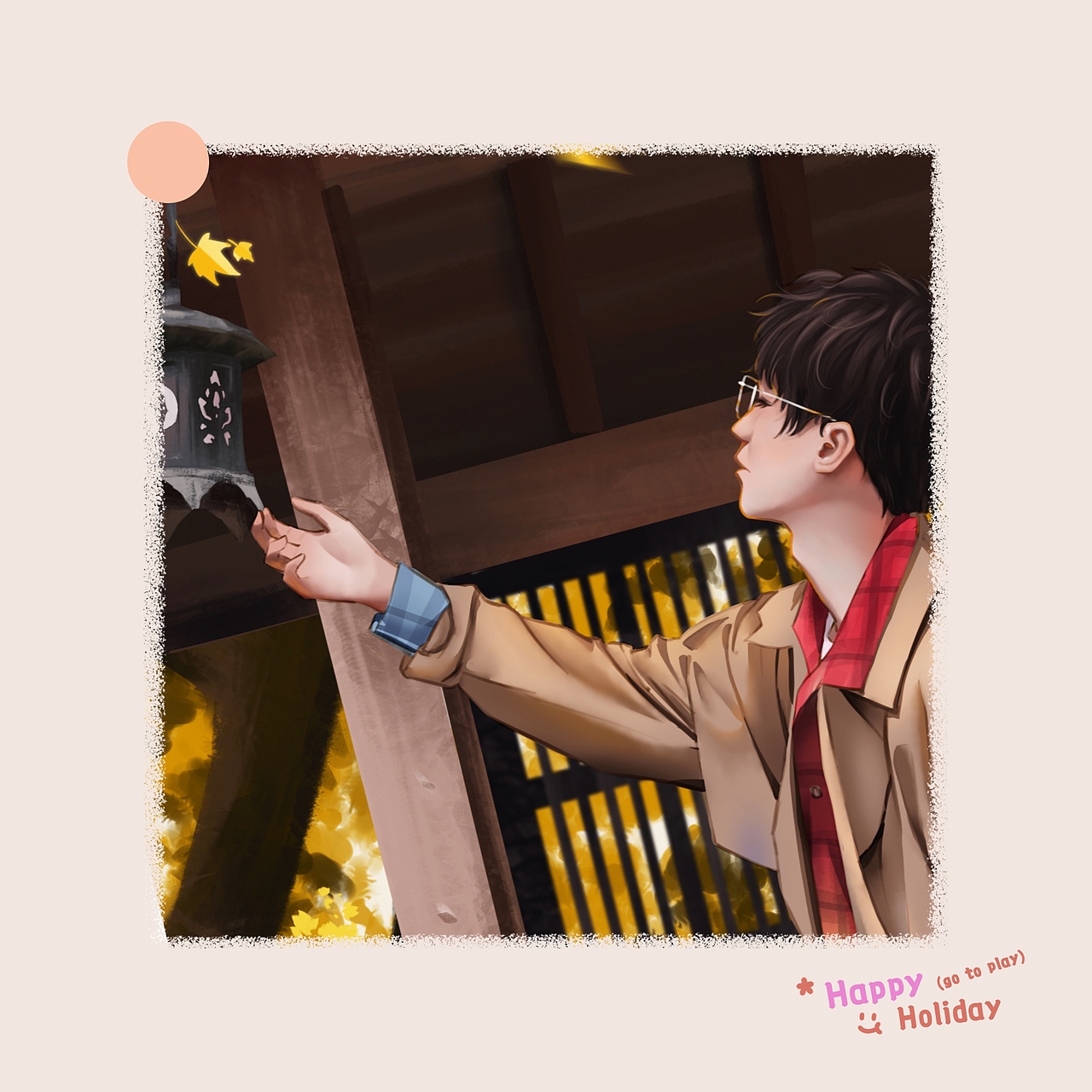 秋天的爱豆🤩伪厚涂插画附步骤（图ZMjI5MDQzMzE2） - 创作习作 - 站酷设计师小倩yo原创素材 - 站酷ZCOOL