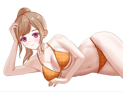 二次元美女（個人主頁-ZNTg3MjIzODA=） - 單幅漫畫 - 站酷設計師柒八五原創(chuàng)素材 - 站酷ZCOOL