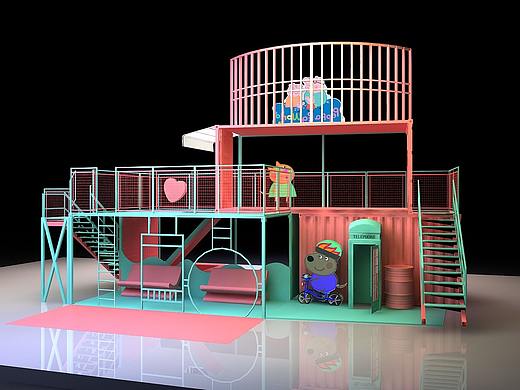 集装箱美陈（个人主页-ZNDQ4MzcwMTY=） - 其他三维 - 站酷设计师太白白白原创素材 - 站酷ZCOOL