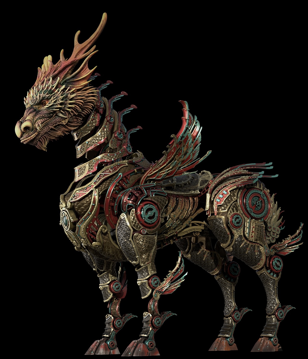 金甲麒麟的设计