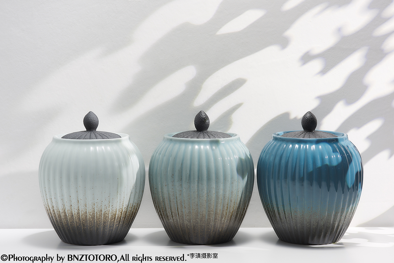 陶瓷茶叶罐窑变釉瓷器传统文化茶道影棚拍摄商业摄影（图ZMjk3Nzk4NjQ4） - 产品摄影 - 站酷设计师李瑱摄影室原创素材 - 站酷ZCOOL