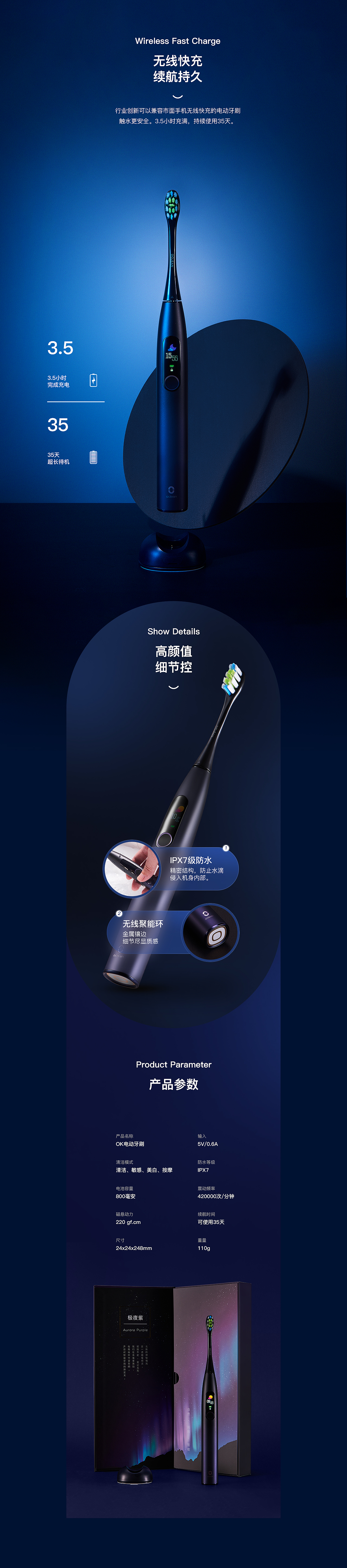 微距创意---电动牙刷详情设计（图ZMjc2OTM1NDk2） - 电商 - 站酷设计师微距创意原创素材 - 站酷ZCOOL