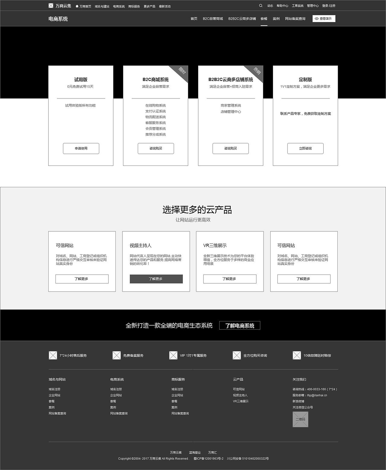 万商云集网站电商系统板块策划-Axure框架图（图ZOTI4MDI3OTY=） - 文案/策划 - 站酷设计师益达m原创素材 - 站酷ZCOOL