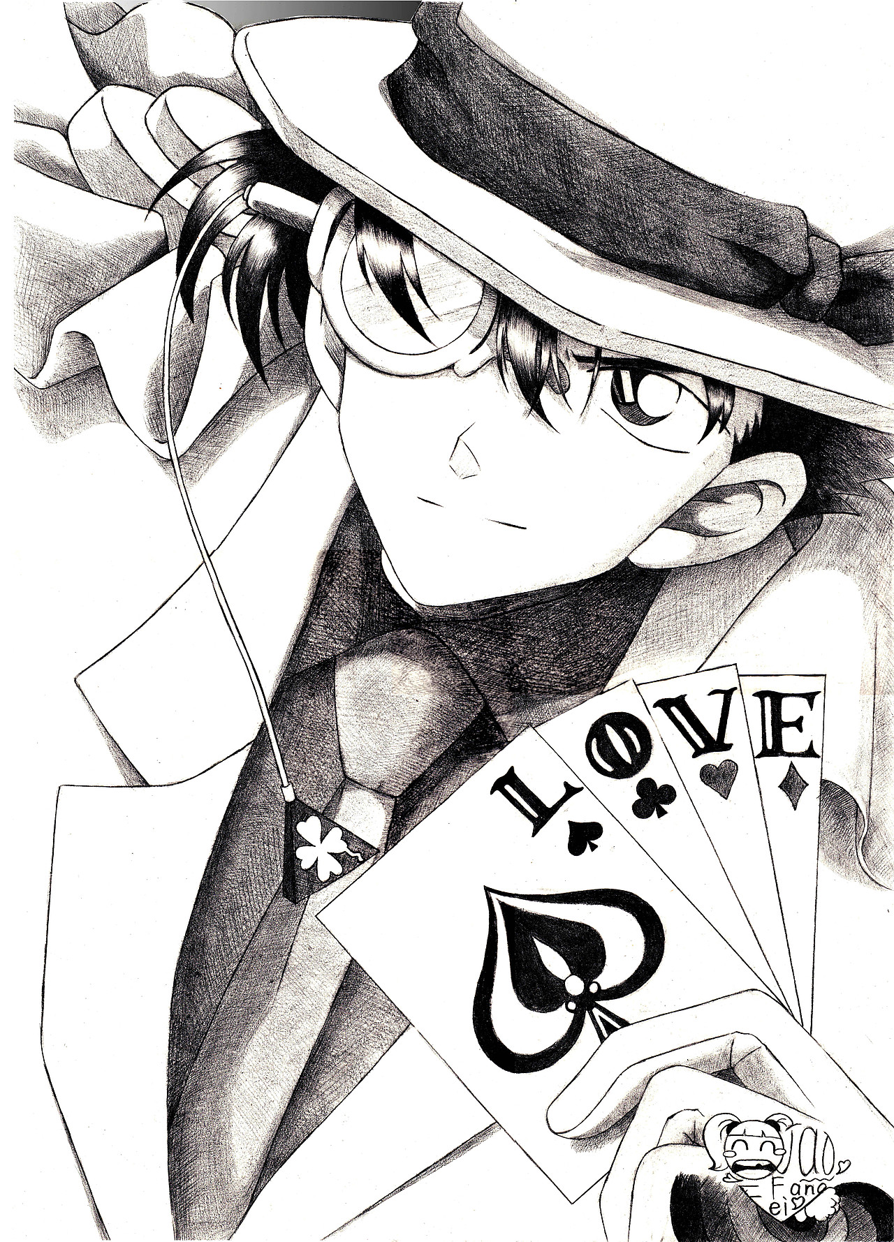 漫画 动漫 手绘 名侦探柯南 怪盗基德