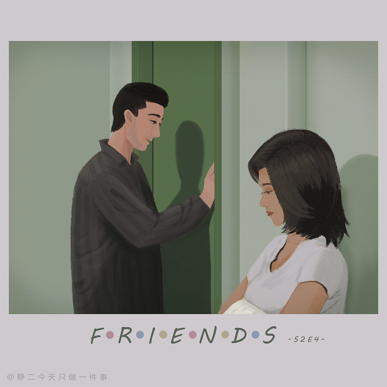老友记一集一画（S2E1-S2E5）（图ZMTk0OTE5OTI4） - 创作习作 - 站酷设计师静今天只做一件事原创素材 - 站酷ZCOOL