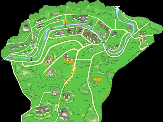 景区手绘地图（个人主页-ZNTcxMjQ1NTI=） - 商业插画 - 站酷设计师手绘地图导览原创素材 - 站酷ZCOOL